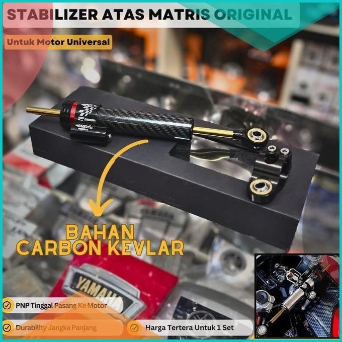 Stabilizer Matris Carbon Steering Dumper Pendek Pnp Rx King RXS YT115