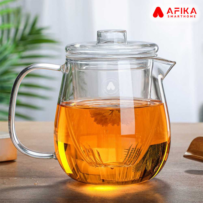 Teko Pitcher Gelas Kaca Teko Teh Kaca Tahan Panas Api