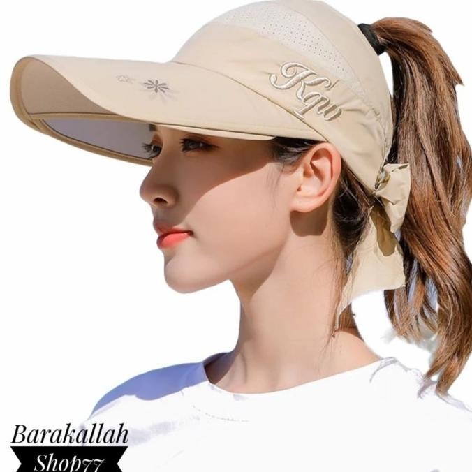 Topi Wanita Fashion Golf Anti Uv Import