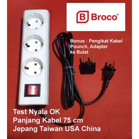 Travel Stop Kontak Colokan Listrik Plug Steker Jepang Japan Usa