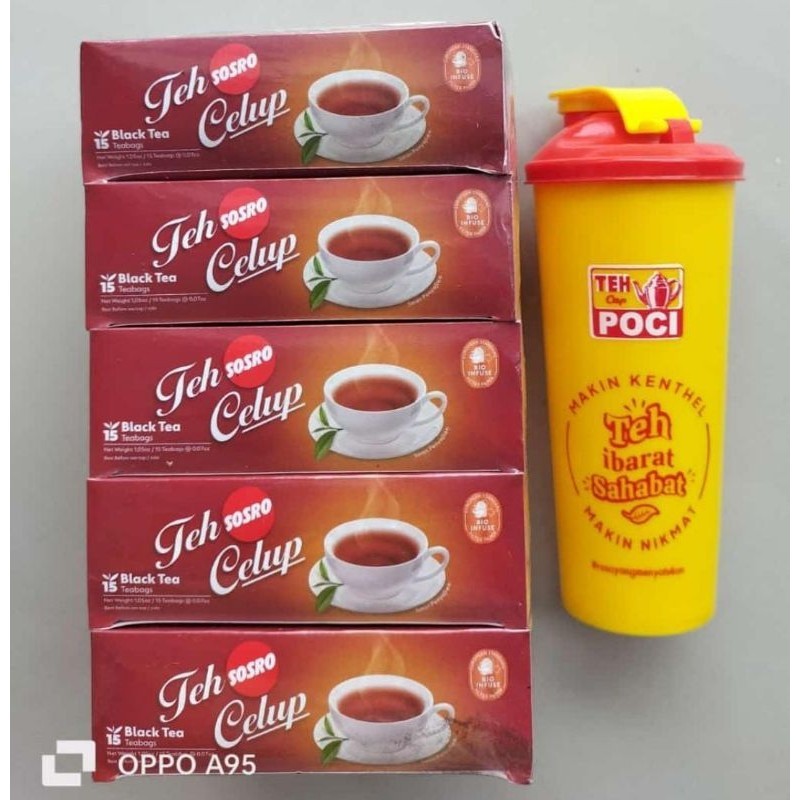 

Paket Teh Celup SOSRO 5 Box + Free Thumbler