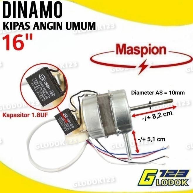 Dinamo Motor Mesin Kipas Angin Cosmos Maspion Miyako Sanken Kdk Rrt Fagenor