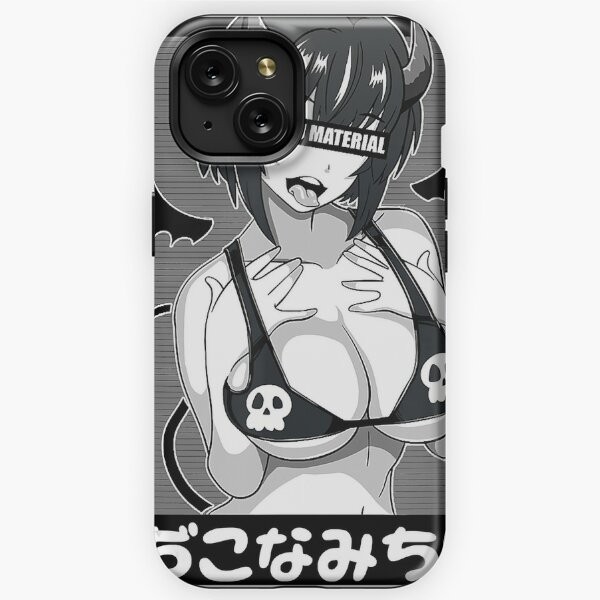 CASE Ahegao waifu material shirt lewd Devil anime girl cosplay IPHONE 6 5 Plus