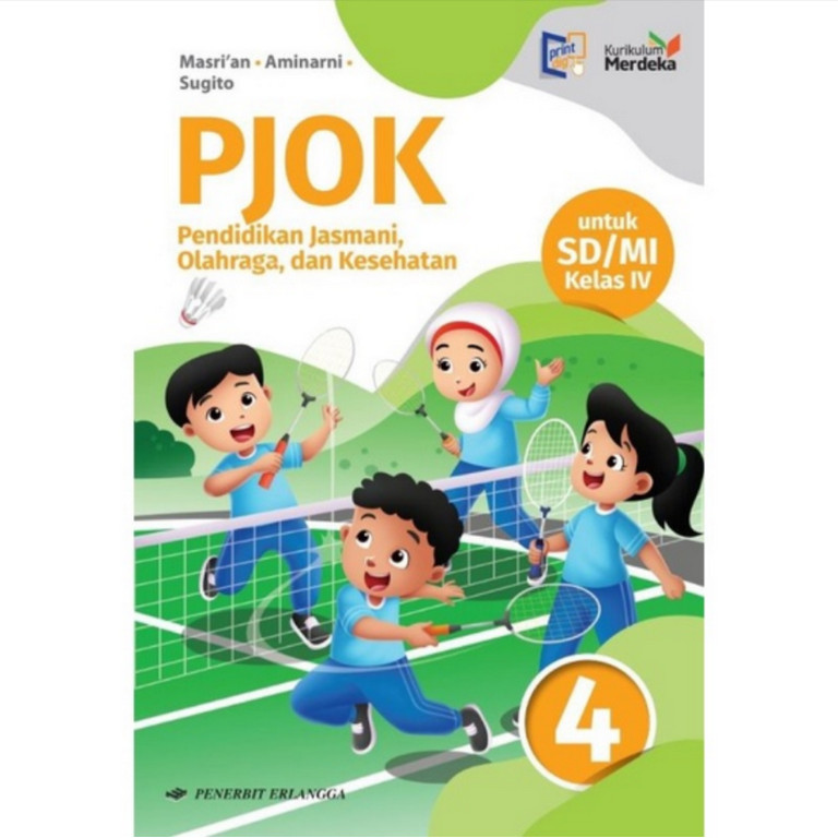 BUKU BEKAS PJOK KELAS 4 SD ERLANGGA KURIKULUM MERDEKA