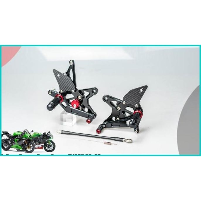 FOOTSTEP REARSET GPTECH RACING KAWASAKI ZX6R / ZX636 09-20 13m4yZ4 too