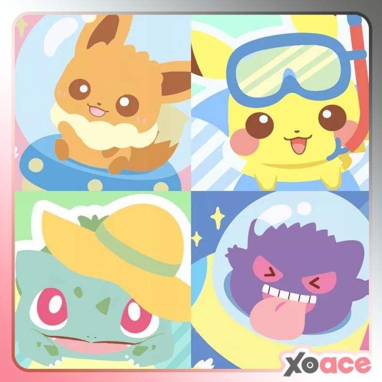 

er-79 Canvas Paint By Number Painting By Numbers Kit Digital Oil Painting DIY Lukisan 20 x 20 Seri Pokemon Terlaris