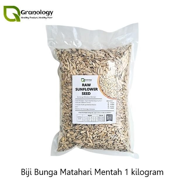 

BN (RAW) Biji Bunga Matahari Mentah / Raw Sunflower Seed - 1 kilogram TERLARIS