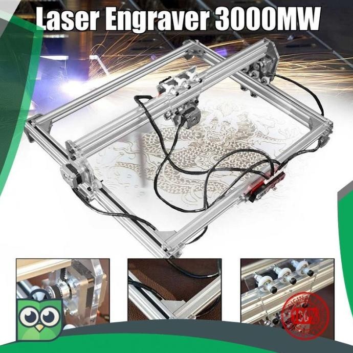 Mesin Cnc 3018 Laser Engraver Ukir Grafir Kayu Otomatis Cutting 3000mW