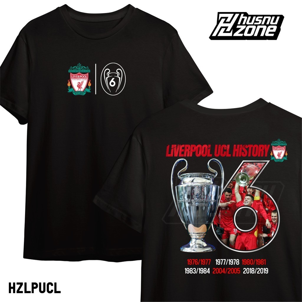 Kaos Liverpool FC Juara Liga Champions Eropa UEFA Champions League baju fans bola football soccer