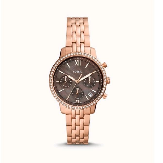 Fossil Neutra Chronograph Rose Gold-Tone Stainless Steel Watch-ES5218