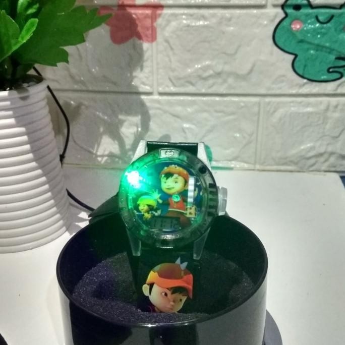 Topi Boboiboy Halilintar +Jam Tangan Boboiboy Murah