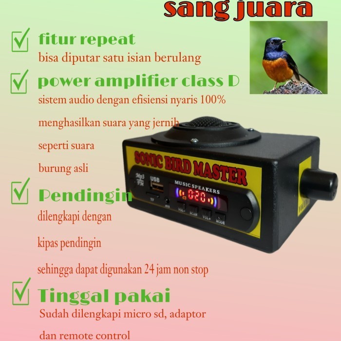 Sonic Bird Master / Masteran Burung