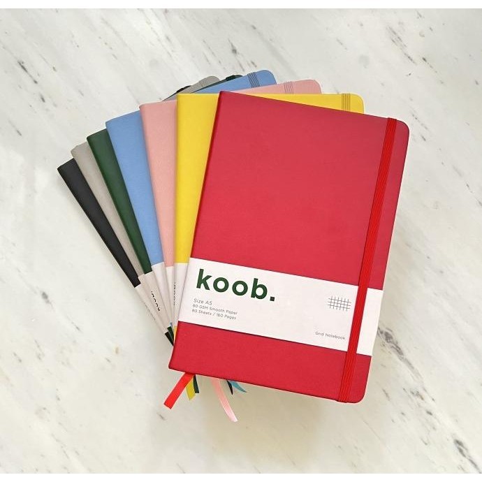 

A521 Koob. notebook A5 buku tulis kotak / grid agenda jurnal diary GM