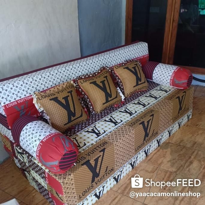 Cover/Sarung Sofa Bed Inoac ukuran 200 x 180 x 20 cm