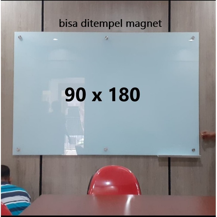 

glassboard papan tempel kaca 90 x 180 cm / glass board - non magnet