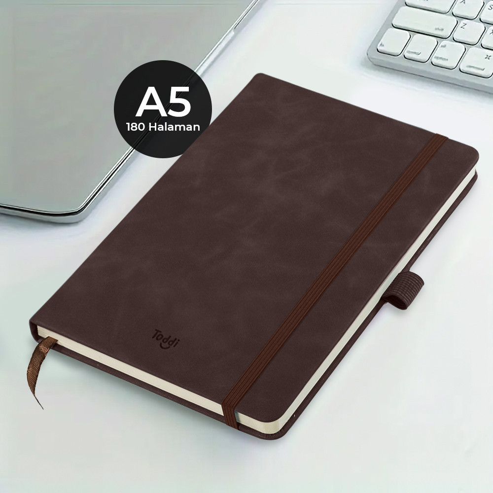 

Buku Tulis Memo Paper Business Notebook Leather Cover A5 - TD102