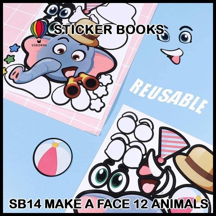 

TERBARU JKT 12 ANIMALS MAKE A FACE REUSABLE STICKER MEMBUAT WAJAH 12 HEWAN !!!!!