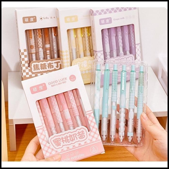

TERMURAH PULPEN SET 6PCS BOXED PUSH PEN !!!
