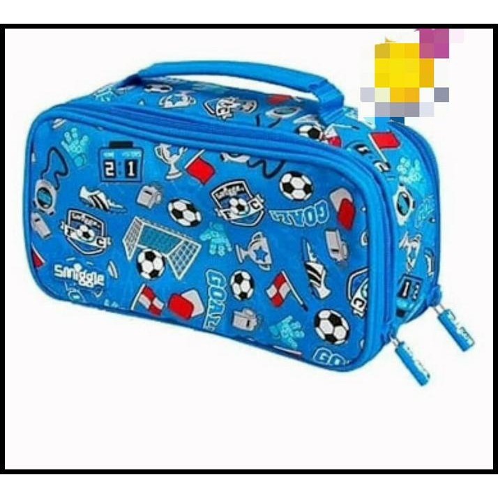 

BEST DEAL SMIGGLE PENCIL CASE GO ANYWHERE DOBEL ZIPPER SOCCER