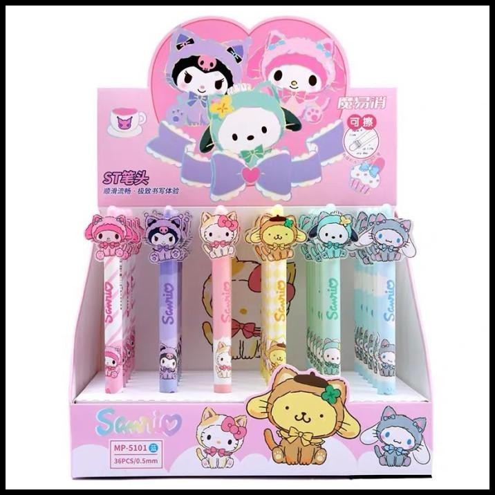 

HOT DEAL SANRIO STATIONARY PEN CETEK ERASABLE BALLPOINT PENA BISA DIHAPUS !!!!!!!