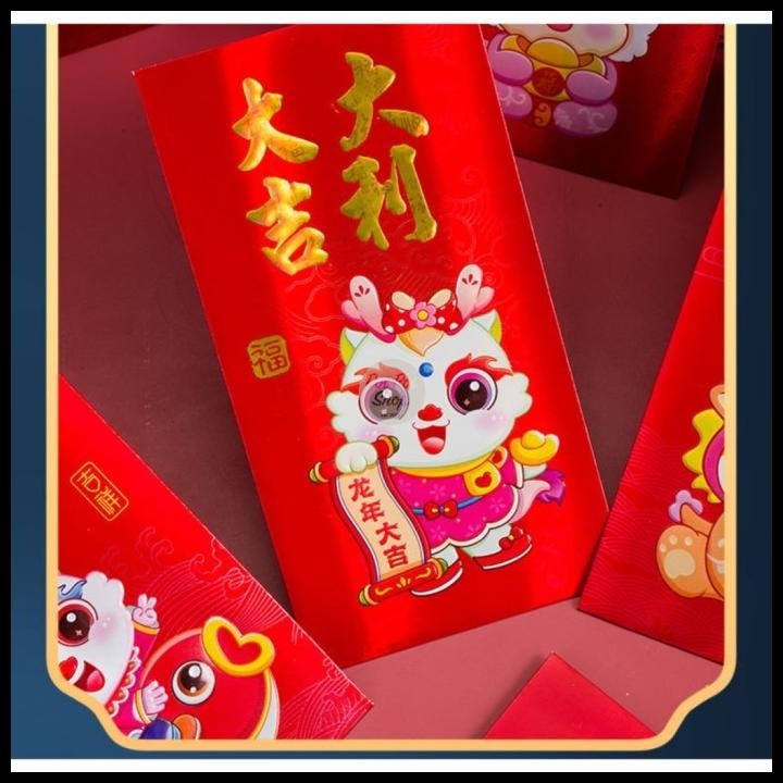 

TERBARU ANGPAO IMLEK NAGA 2024 GLOSSY MERAH 3D PREMIUM PANJANG YNXRX GROSIR !!!!!