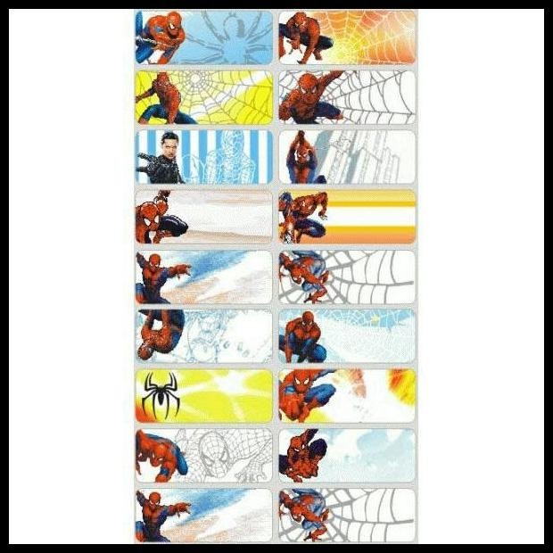 

TERBARU STICKER NAMA WATERPROOF SPIDERMAN !!!