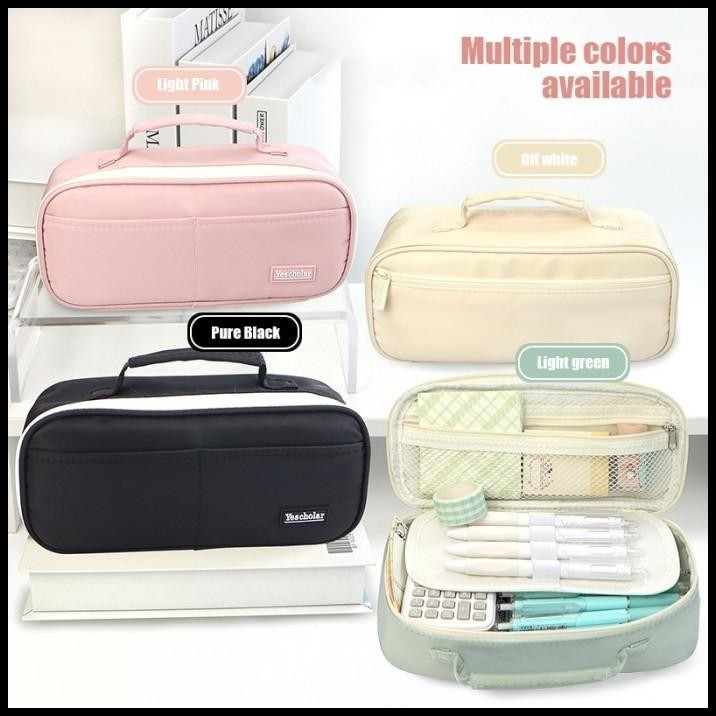 

DISKON KOREA STYLE BIG PENCIL BOX ORGANIZER BAG KOTAK PENSIL MUAT BANYAK !!!!!!!
