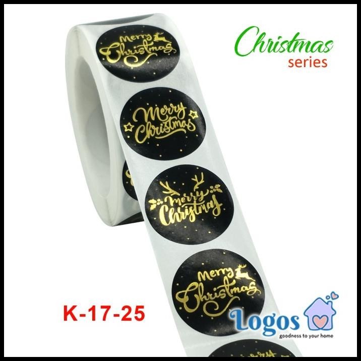 

GRATIS ONGKIR MERRY CHRISTMAS BLACK ROUND STICKER STIKER BULAT UCAPAN NATAL XMAS !!!!!!