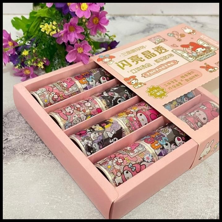 

HOT DEAL WASHI TAPE SANRIO CHF 1 BOX ISI 12 ROLL MURAH SUPER LUCU BEST QUALITY !!!!!
