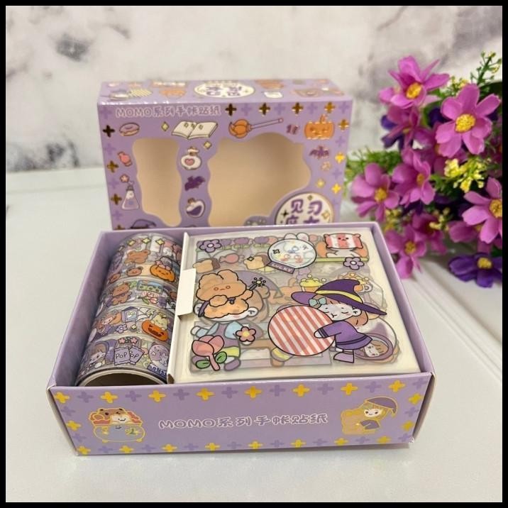 

TERBARU PAKET BOX STICKER MOMO YSR001 MOTIF LITTLE SWEET GIRL LUCU HARGA MURAH !