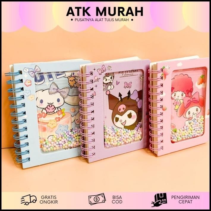 

BEST DEAL BUKU A7 BINDER BOLA MANIK WARNA-WARNI SANRIO BK-1258 BARU BINDER MANIK LUCU TERMURAH !!