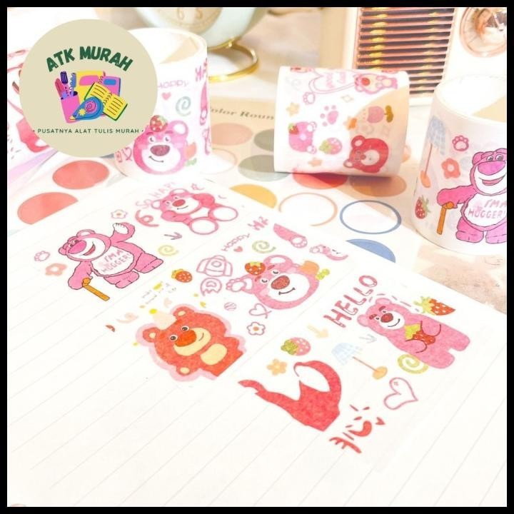 

TERBARU WASHI TAPE LOTSO 1 SET ISI 6 SOLATIP DISNEY LUCU IMUT KEKINIAN COD !!