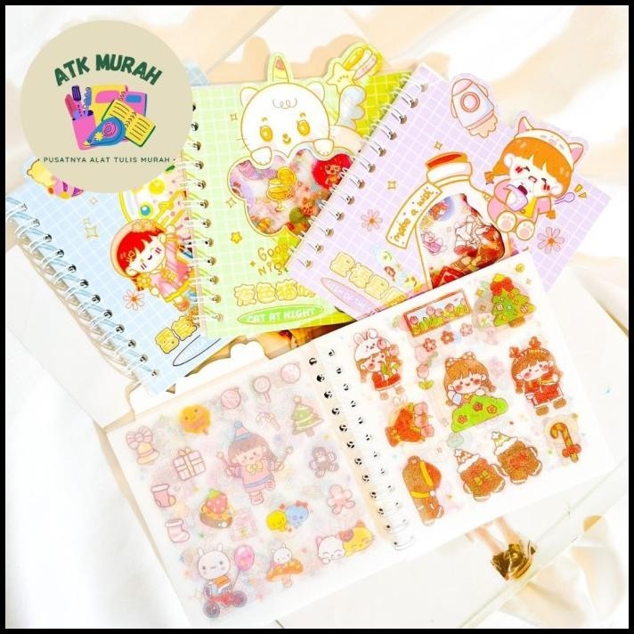 

GRATIS ONGKIR BUKU SPIRAL STIKER XTQ-GDK KECIL SENMU LUCU BENING MOMO ANTI AIR COD T