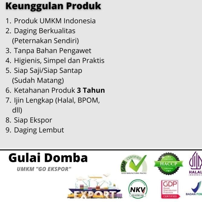 

Gulai Daging Domba Bumbu Instan Makanan Siap Saji Mt Farm Termurah Legaza