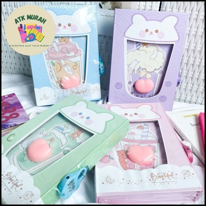 

TERBARU BUKU GEMBOK BOBA BUBBLE TEA MINUMAN LUCU BOOK DIARY GEMBOK BERWARNA UK !!!!!