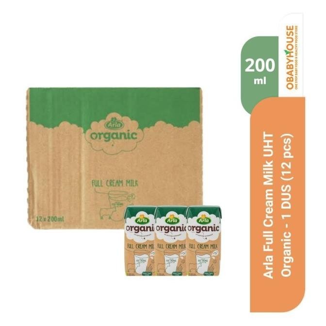 

Arla Full Cream Milk UHT Organic 200 ml - 1 DUS (12 pcs) PS