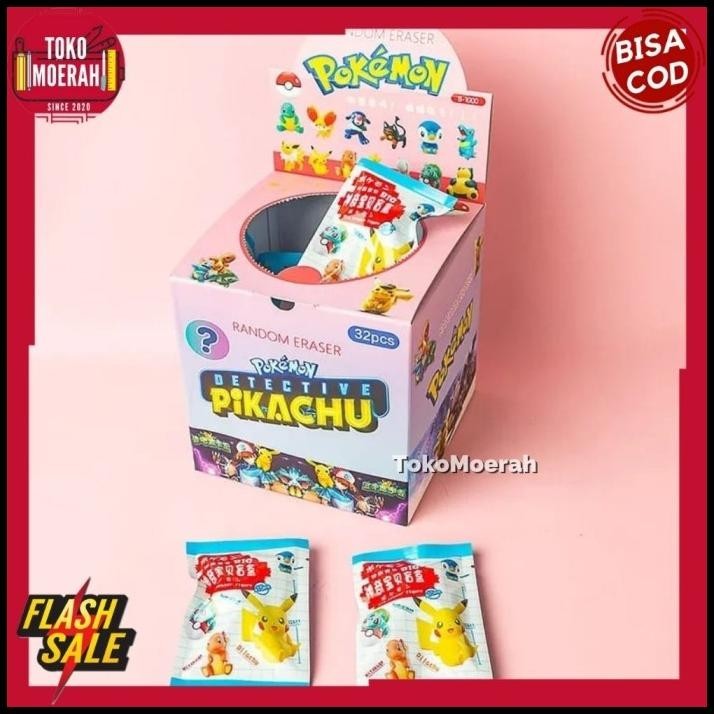 

BEST DEAL PENGHAPUS POKEMON 1 BOX 32 PCS PENGHAPUS MISTERI LUCKY BOX POKEMON COD !!!!
