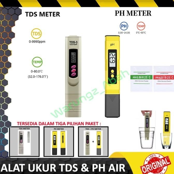 ALAT UKUR PENGUKUR TDS PH TEMPERATUR METER AIR KOLAM IKAN HYDROPONIK