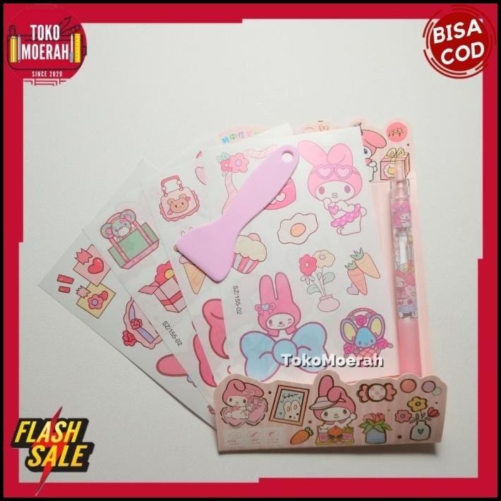 

TERBARU PAKET STIKER SZ-155 PULPEN SANRIO LUCU UNIK STIKER SANRIO SZ 155 LUCU