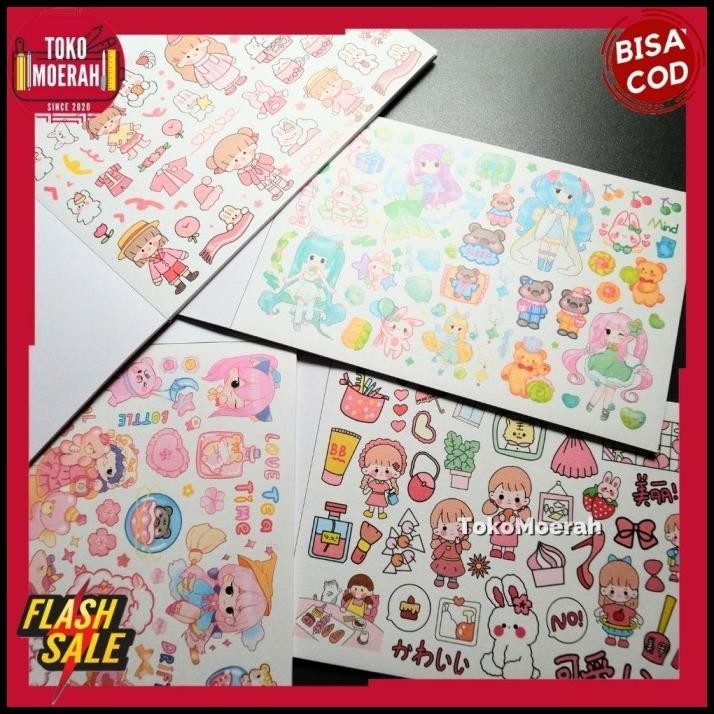 

TERMURAH BUKU STIKER KL-43 BUKU STICKER 15 LEMBAR MOMO MASU STIKER KL43 COD !