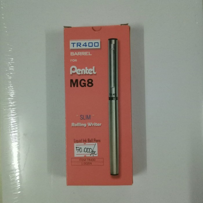 

Ready Pen TR400 Selongsong Barrel Plus Refill Isi Pentel MG8 Ball Pen