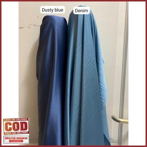 Extra Bahan Kain Satin Armanyy Silk Premium Quality Silk Polos Warna Putih Tulang Broken White Harga