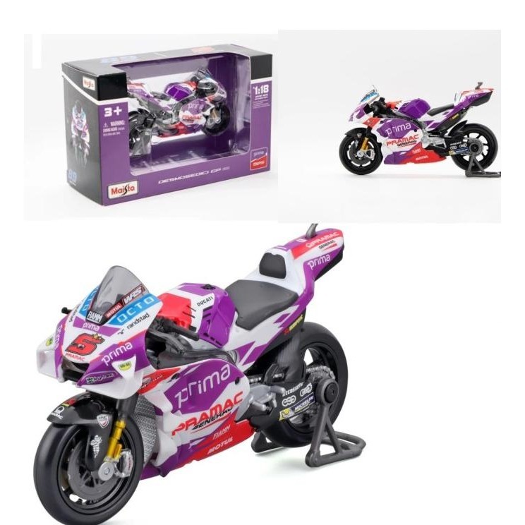 Maisto MotoGP 2022 Ducati Desmosedici Motorbike #5 Johann Zarco
