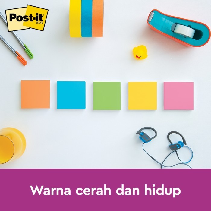 

3M Scotch-Brite Super Sticky, Notes, 2X Lebih Merekat, 24 Pads