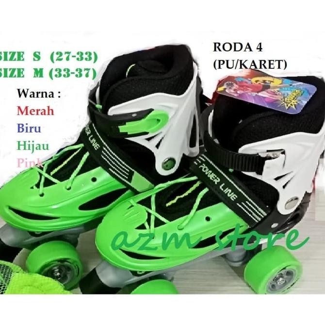 Sepatu Roda 4 Ban KARET Inline Skate Sepatu roda anak terbaru diskon  E88A