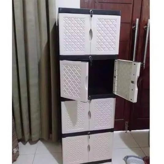 Lemari plastik aquose mini 4 susun