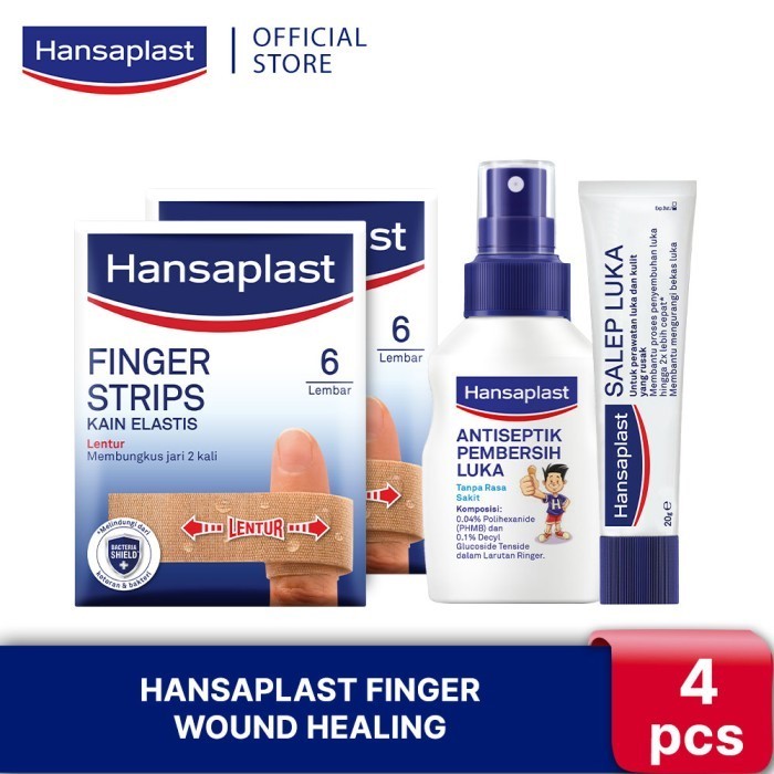 Ready Hansaplast Finger Wound Healing - Plester, Salep & Pembersih Luka