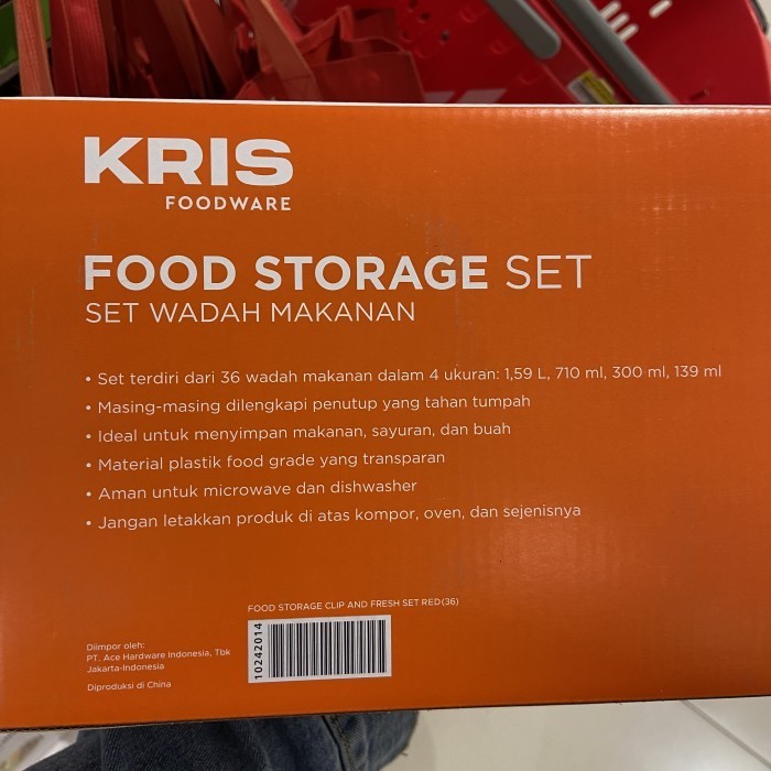

Kris Foodre Food Storage Set Dah Makanan
