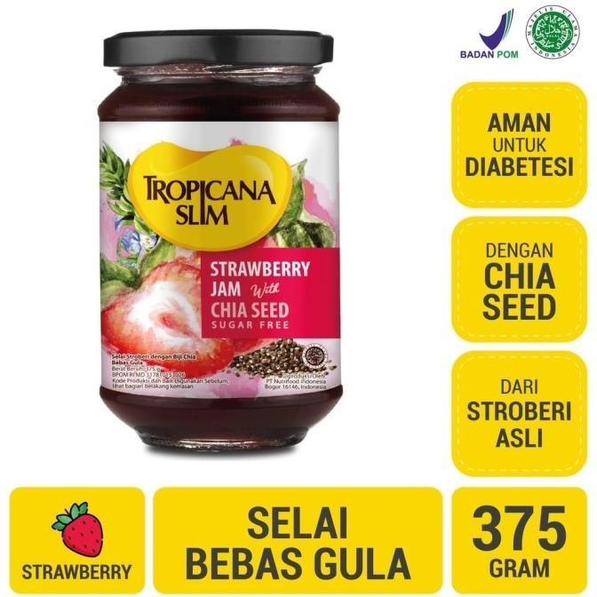 

TROPICANA SLIM STRAWBERRY JAM / SELAI BEBAS GULA TROPICANA SLIM DIET