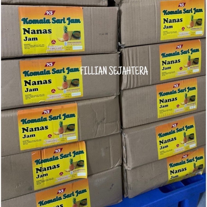 

Selai Nanas Serat Komala Sari Isian Roti Nanas 10 Kg (1 Dus)